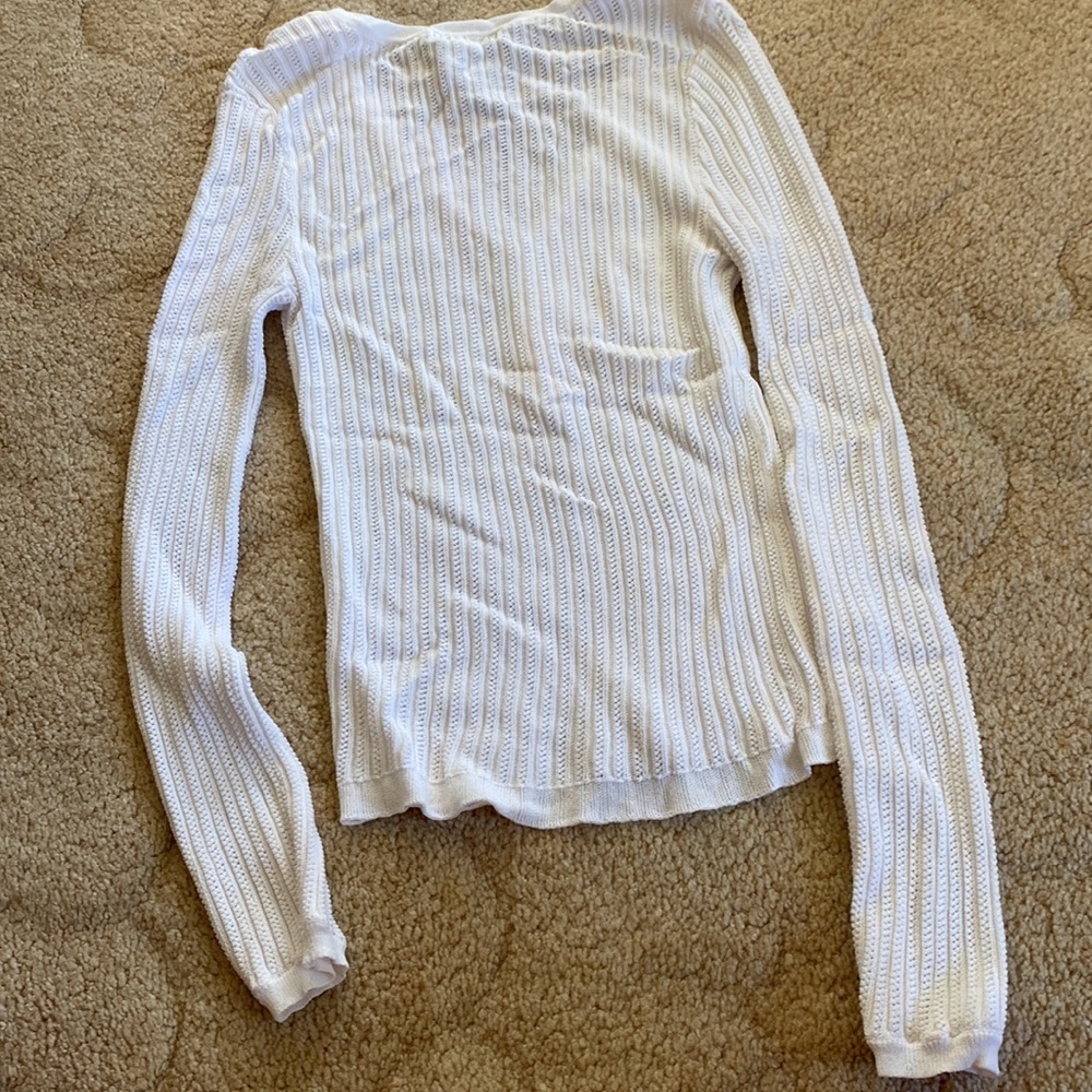 Forever 21 womens long sleeve white top size medium - Picture 4 of 4